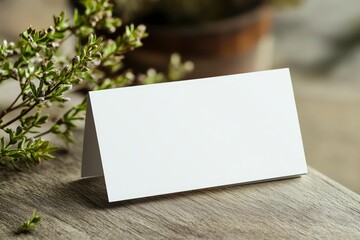 white business card mockup, blank with generative ai
