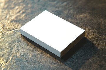 Fototapeta premium white business card mockup, blank with generative ai