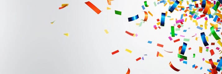 Fototapeta premium Corporate success celebration minimalist confetti explosion symbolizing joy and achievement