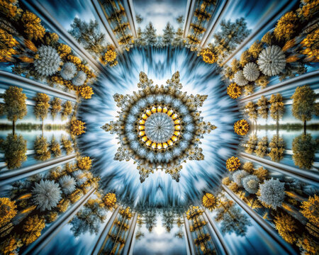 ceiling of the church