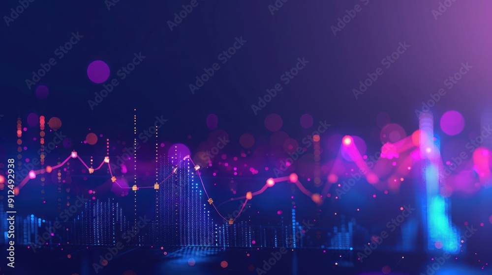 Poster Abstract Data Visualization with Dynamic Lines and Glowing Points