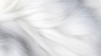 Obraz premium White Fur Texture Background