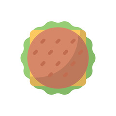  Burger vector icon