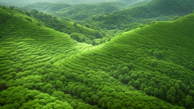 Sweeping Over a Sea of Green Canopy