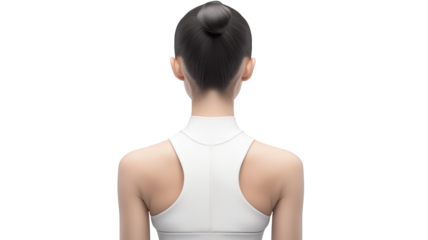 Body woman isolated on transparent background