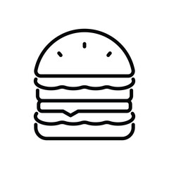  Burger vector icon