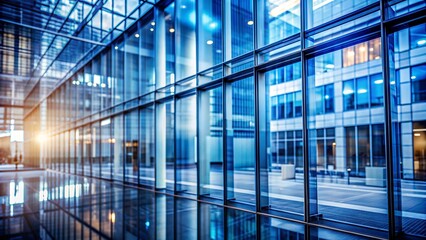 Obraz premium A dynamic blur of a modern office building, perfect for showcasing your business concepts and presentations. The energetic design evokes a sense of professionalism and drive.