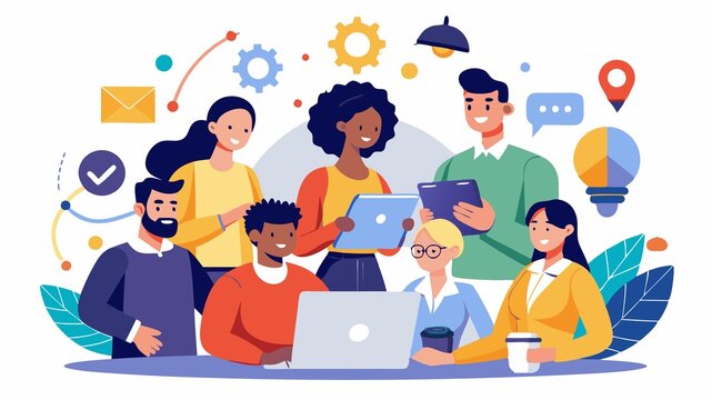 A melting pot of talent and experience driving business success. The collective expertise and skills of a diverse team, emphasizing the positive impact on organizational performance.