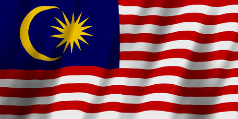 Malaysia flag background