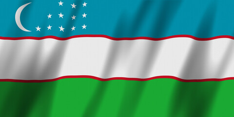 Uzbekistan flag background