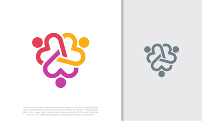 Global Community Logo Icon Elements Template. Community human Logo template vector. Community health care. Abstract Community logo. Human Resources Consulting Company.