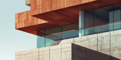 Abstract modern architecture