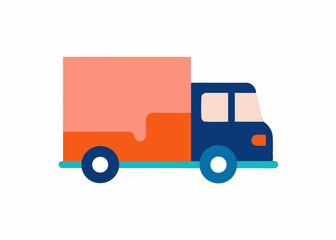 Simple Truck Icon - Vector Illustration