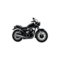 Fototapeta premium motorbike black silhouette motorcycle