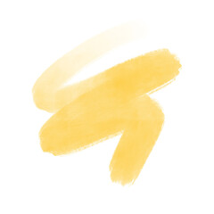 Yellow Abstract Brush Stroke Painted Effect
