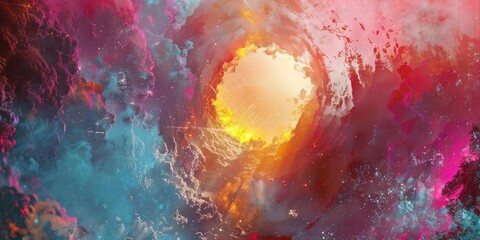 Fototapeta premium Abstract art depicting cosmic clouds.