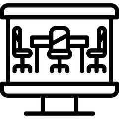 Fototapeta premium Conference Room Icon