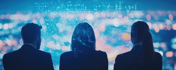 Collaborative Brainstorming of a Tech Team in a Futuristic Office