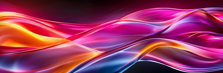 Fototapeta premium Abstract colorful wave background.