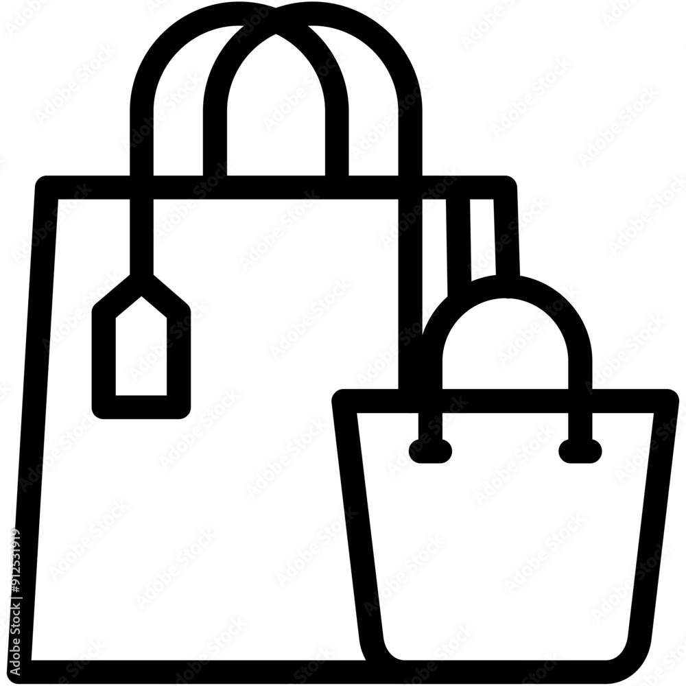 Wall mural Shopping Bag Icon