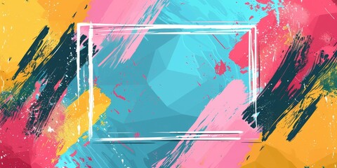 Fototapeta premium Abstract colorful paint splatter background.