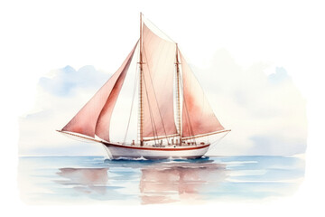 Fototapeta premium PNG Sailboat watercraft vehicle yacht.