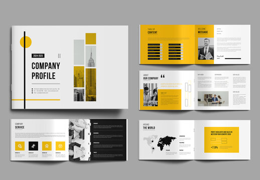 Company Profile Landscape Layout
