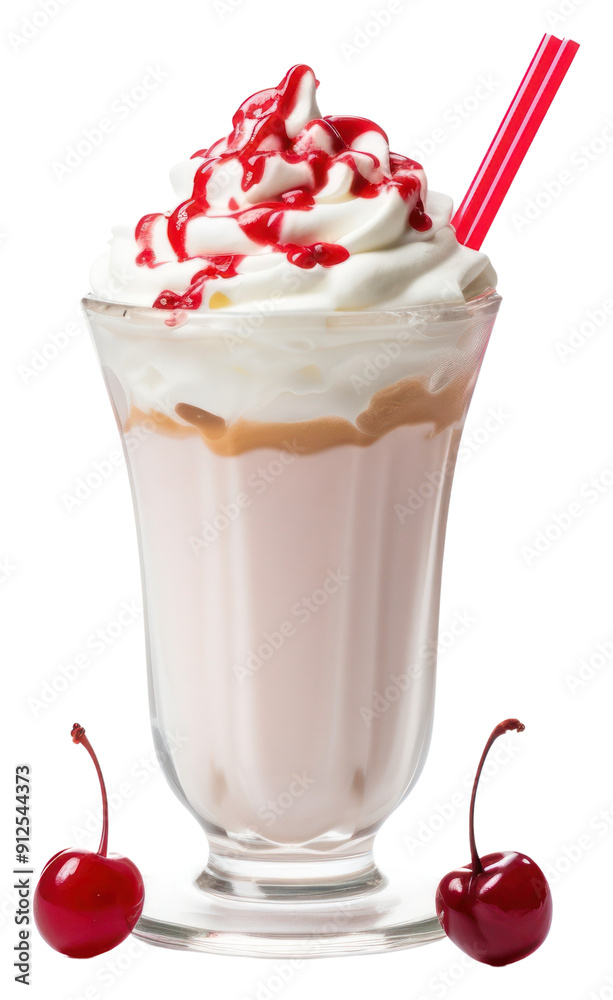 Sticker png smoothie dessert sundae cream.