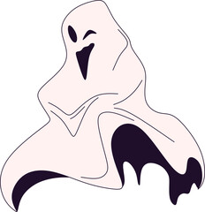 Halloween Ghost Illustration