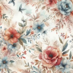 background floral watercolor wallpaper texture
