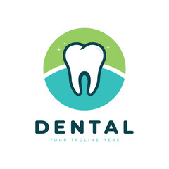 Logo Dental Care for your business vector illustrartion