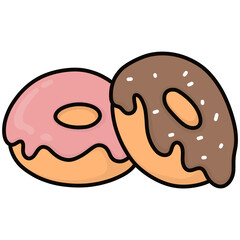 illustration of a donut