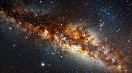 Fototapeta premium A Band of Stars in the Milky Way Galaxy