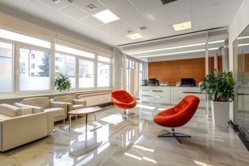 Interior of a empty modern business office