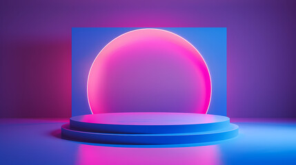 Simple neon light booth