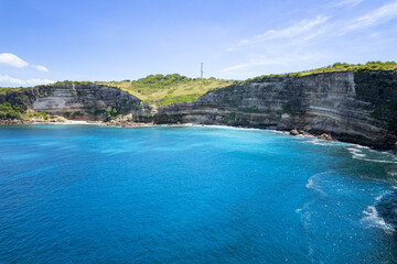 Obraz premium the cliff and lighthouse of Lombok island, Indonesia