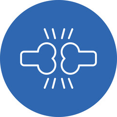 Arthritis line circle icon