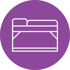 Treatment Table line circle icon