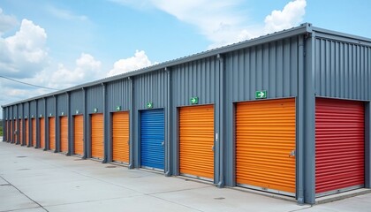 Naklejka premium beach huts at the beach