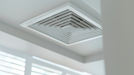 Obraz premium Replacing air filters and HVAC maintenance for improved indoor air quality and efficiency.