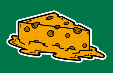 vector Illustration of a cheese