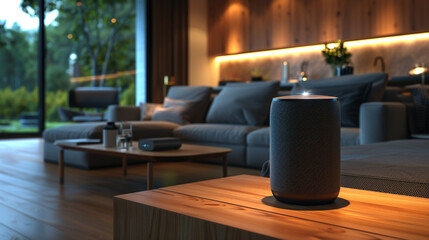 Digital home assistant controlling smart devices, home automation, seamless connectivity, modern smart home technology