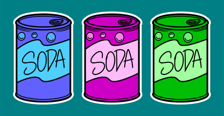 Vector Illustration of a Soda Drink Can
