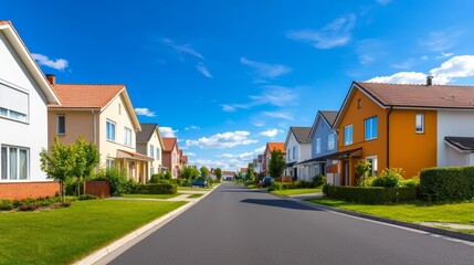 Obraz premium A neighborhood affected by noise pollution from a nearby airport