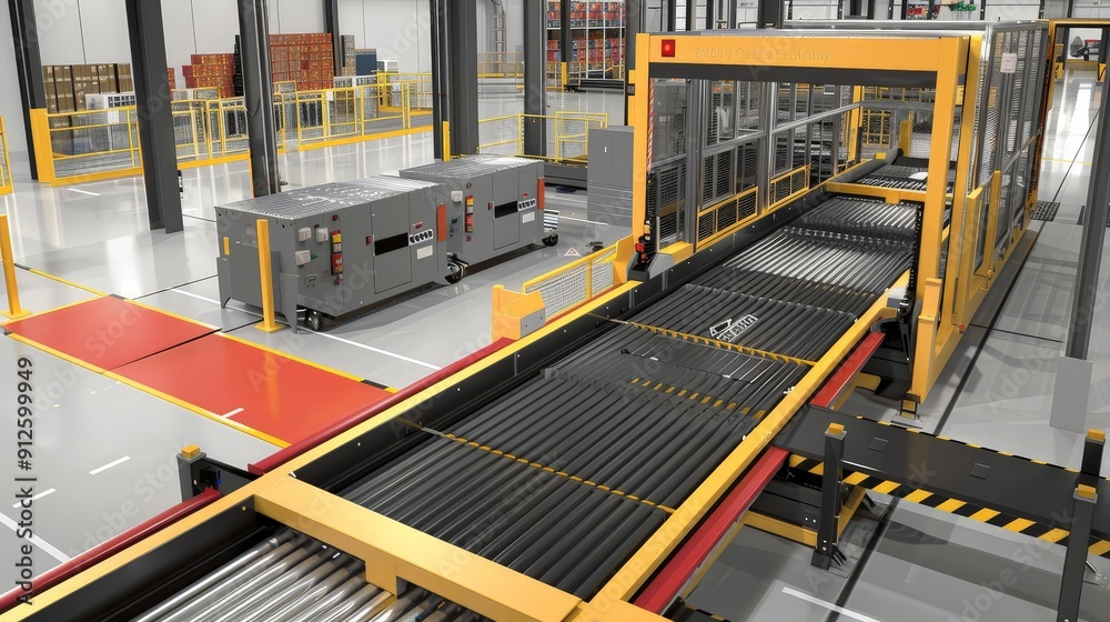 Poster the integration of loading docks with automated conveyor systems and robotic palletizers enhances ma
