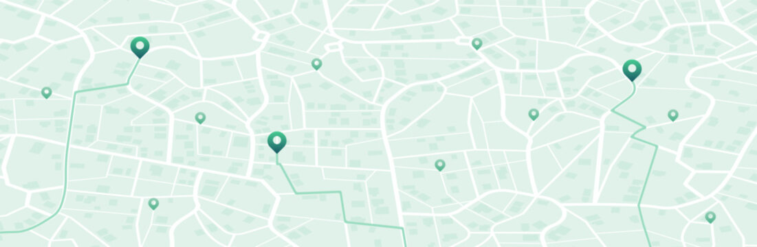 Isometric Gps map navigation to own pin. City top view. Abstract transportation background. Track navigation pins on street maps, position pin. Vector illustration