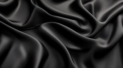 Obraz premium Luxurious 3D black background with velvety textures and soft lighting, perfect for high-end product displays.