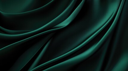 Fototapeta premium Luxurious 3D dark green background with rich textures and soft highlights, suitable for high-end and elegant presentations.