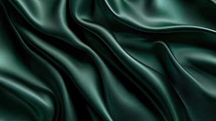 Obraz premium Luxurious 3D dark green background with rich textures and soft highlights, suitable for high-end and elegant presentations.