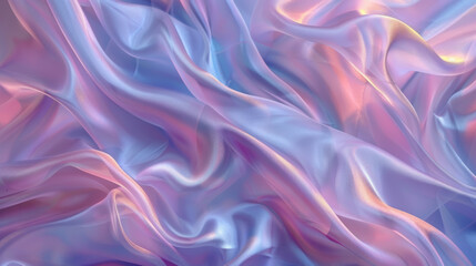 Obraz premium Vibrant Abstract Silk Fabric with Soft Waves